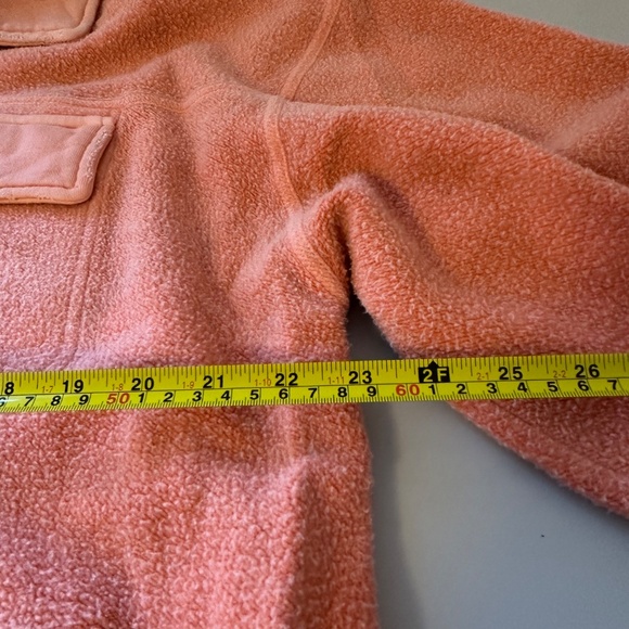Free People x We The Free Ruby Fleece Shirt Jacket in Scarlett Ibis | Size Small - Picture 7 of 9